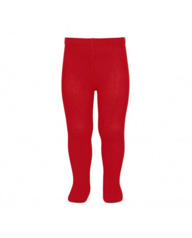 Leotardos básicos punto liso ROJO 2019/1