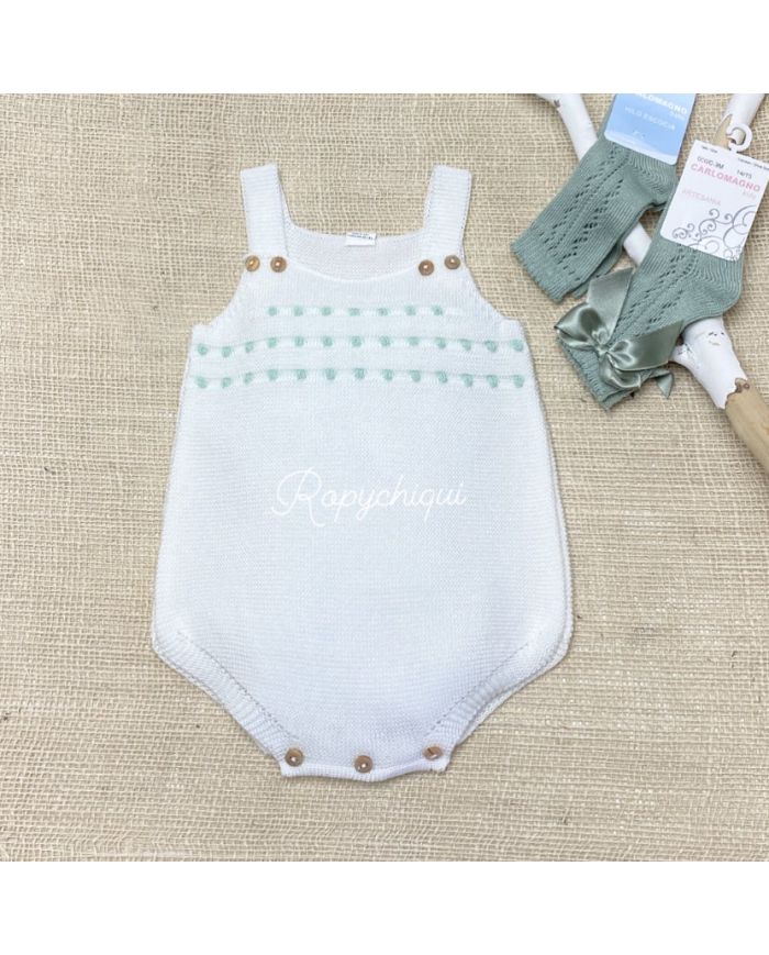Oferta Pelele BLANCO/VERDE P4063🔴