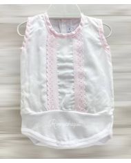 Oferta Body camisa BLANCO/ROSA 19052🔴