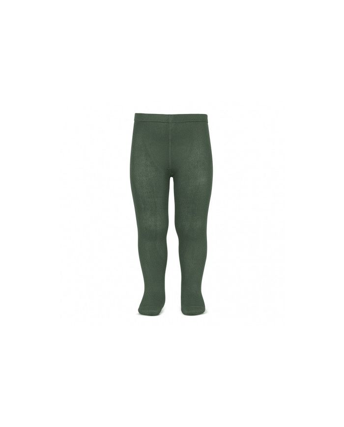 Leotardos básicos punto liso VERDE LIQUEN 2019/1