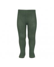 Leotardos básicos punto liso VERDE LIQUEN 2019/1