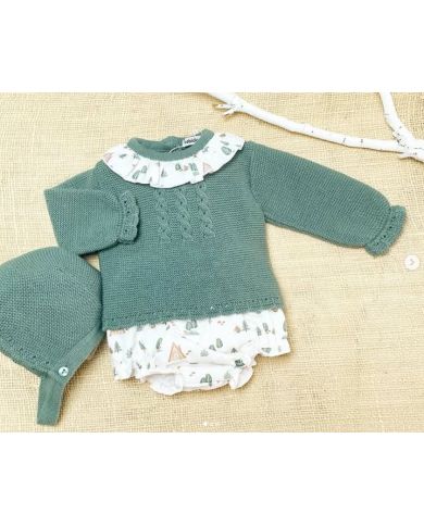 Conjunto 3 piezas Babidu VERDE LIQUEN 41801