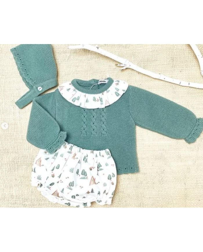 Conjunto 3 piezas Babidu VERDE LIQUEN 41801