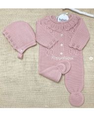 Pelele pie con capota Babidu MAQUILLAJE 11804