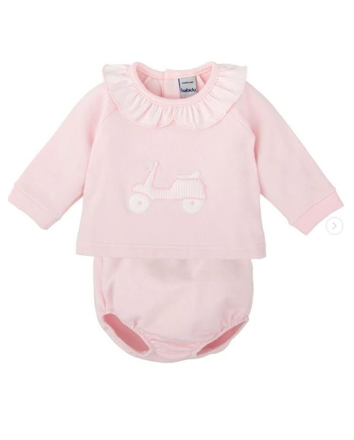 Conjunto felpado 2 piezas ROSA Babidu 41128
