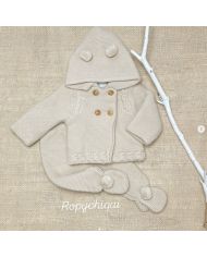 Conjunto polaina y abrigo capucha Babidu 2459