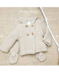 Conjunto polaina y abrigo capucha Babidu 2459