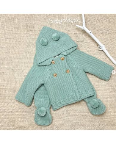 Conjunto polaina y abrigo capucha Babidu 2459