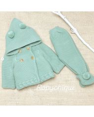 Conjunto polaina y abrigo capucha Babidu 2459