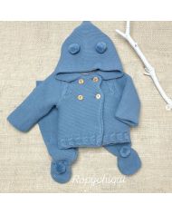 Conjunto polaina y abrigo capucha Babidu 2459