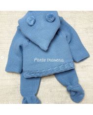 Conjunto polaina y abrigo capucha Babidu 2459