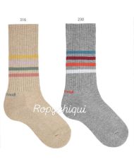 Calcetín canalé Fantasía líneas Cóndor 26422