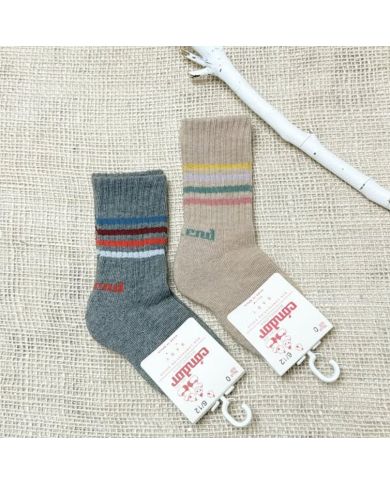 Calcetín canalé Fantasía líneas Cóndor 26422