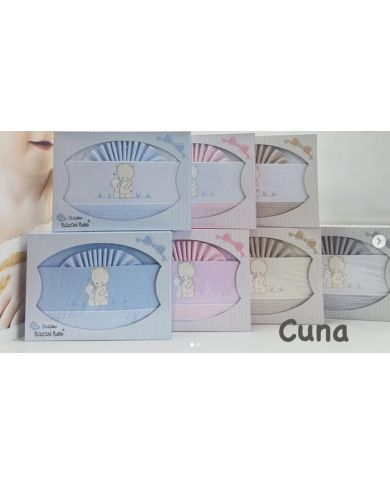 Tríptico de cuna franela 100% algodón 60x120 cm