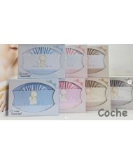 Tríptico de coche franela 100% algodón 40x80 cm 1000