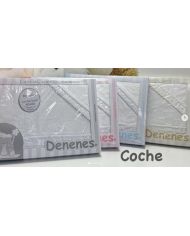 Tríptico de coche franela 100% algodón 40x80 cm F188