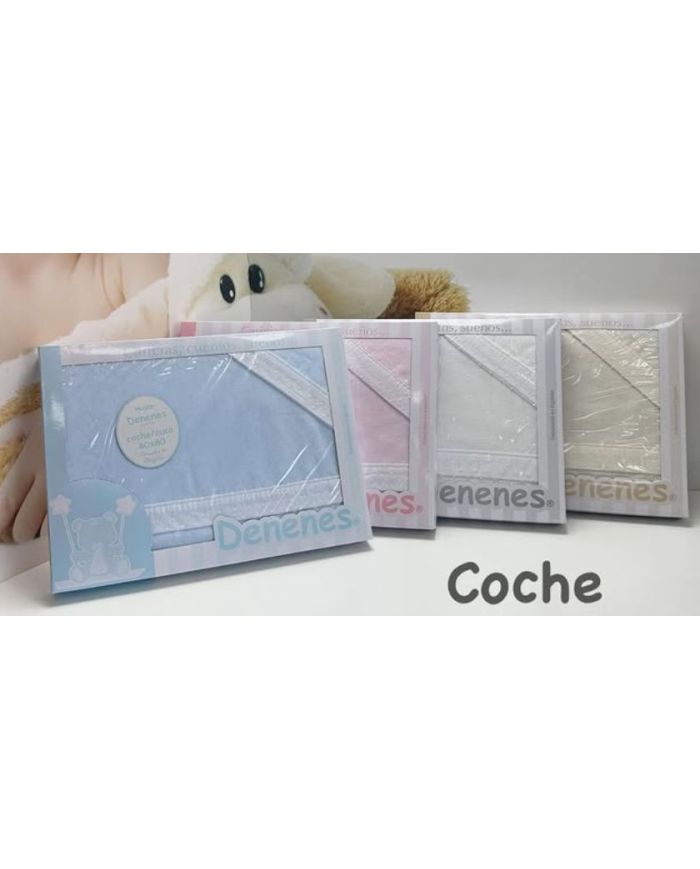 Tríptico de coche franela 100% algodón 40x80 cm Fplumeti