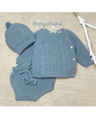 Conjunto 3 piezas Babidu AZUL PIEDRA 41807