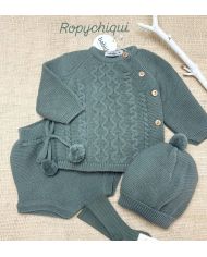 Conjunto 3 piezas Babidu VERDE LIQUEN 41807