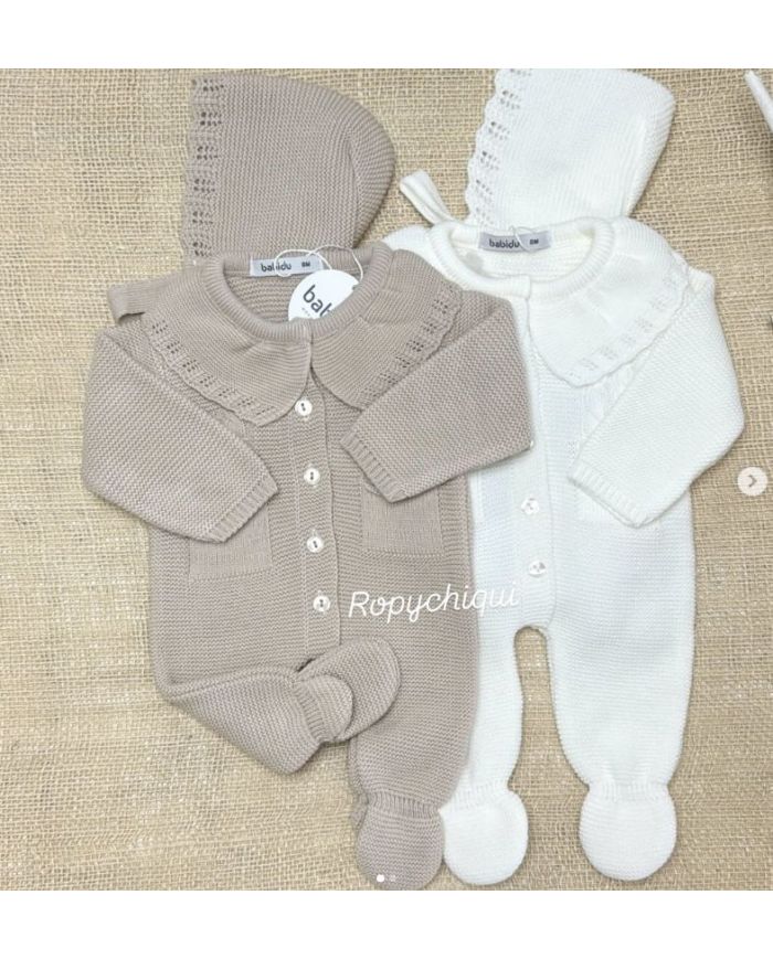 Conjunto 2 piezas pelele y capota Babidu 11809