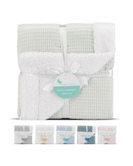 Manta nido abeja y borreguito 80x110 cm 868