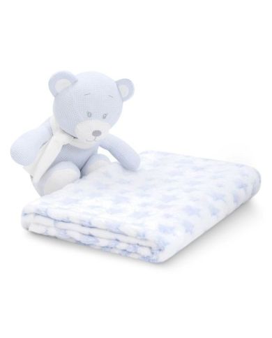 Set Peluche y manta Oso Interbaby PE024