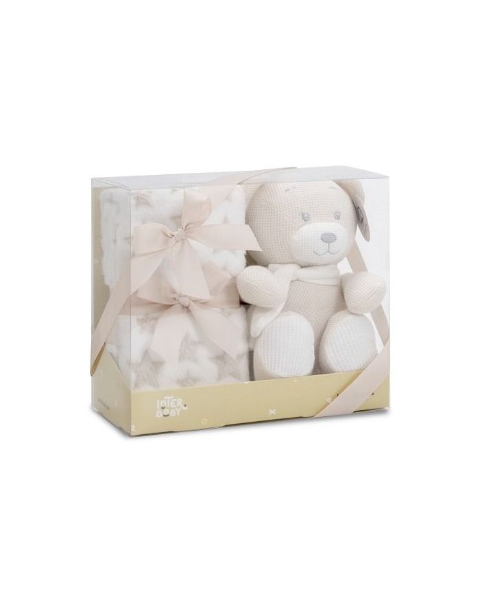 Set Peluche y manta Oso Interbaby PE024