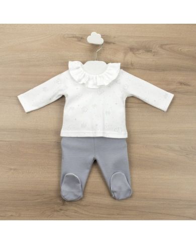 Conjunto bebé cuello volante Babidu 57171