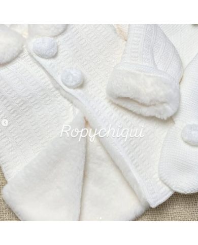 Oferta Abrigo con pelo y capucha Tony Bambino 30268🔴