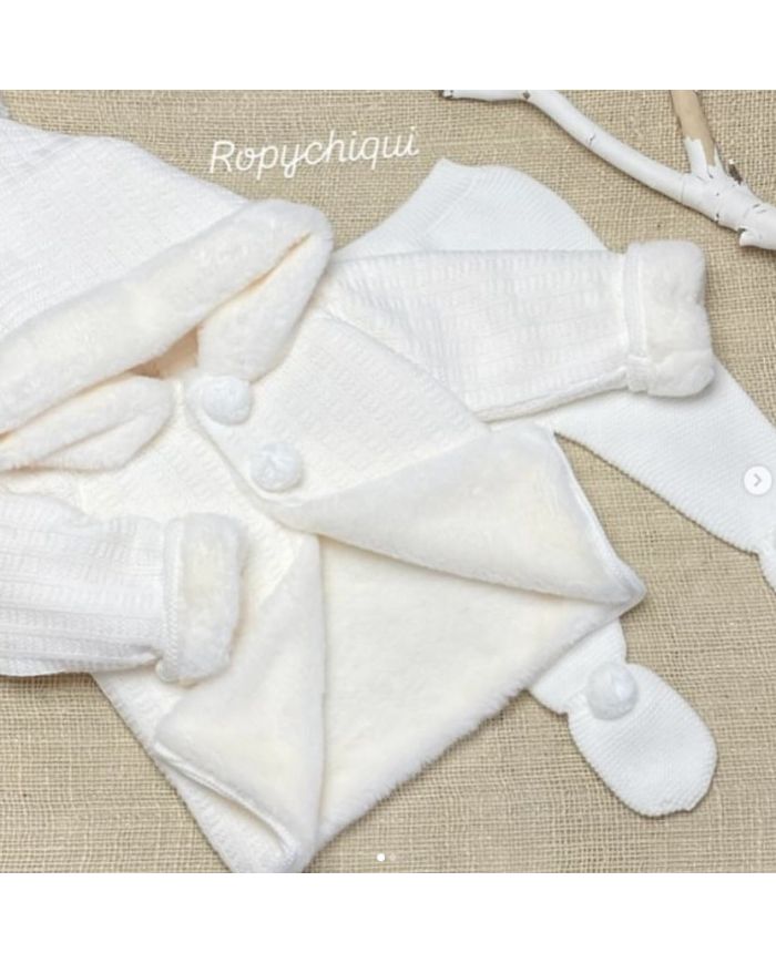 Oferta Abrigo con pelo y capucha Tony Bambino 30268🔴