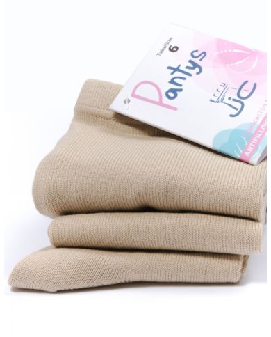 Leotardos lisos de algodón JC "no hace bolas" TOPO