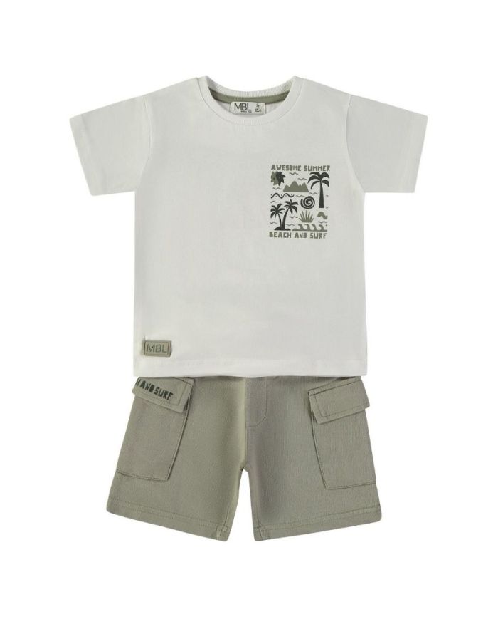Conjunto bermudas y camiseta Babybol niño (percha) 162305