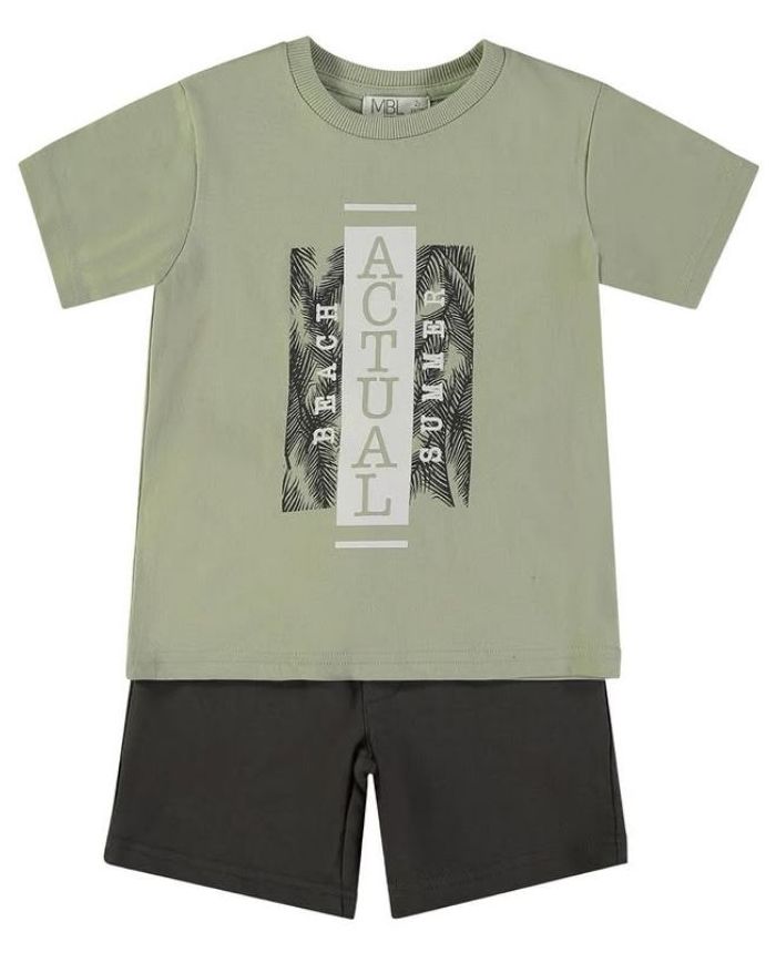Conjunto bermudas y camiseta Babybol niño (percha) 162308