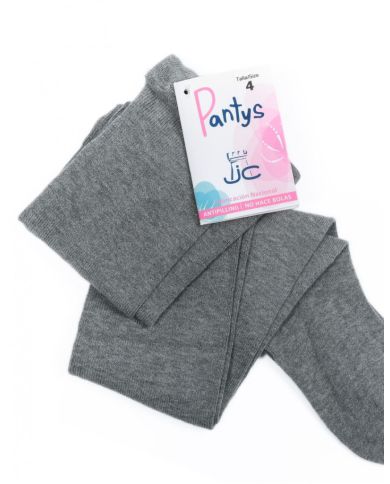 Leotardos lisos de algodón JC "no hace bolas" GRIS MEDIO