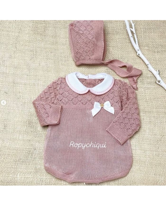 Conjunto pelele y capota 1723