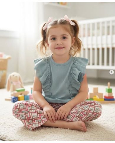 Conjunto niña camisa y pantalón Bebe Punt 26717
