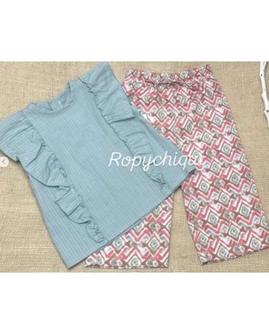 Conjunto niña camisa y pantalón Bebe Punt 26717