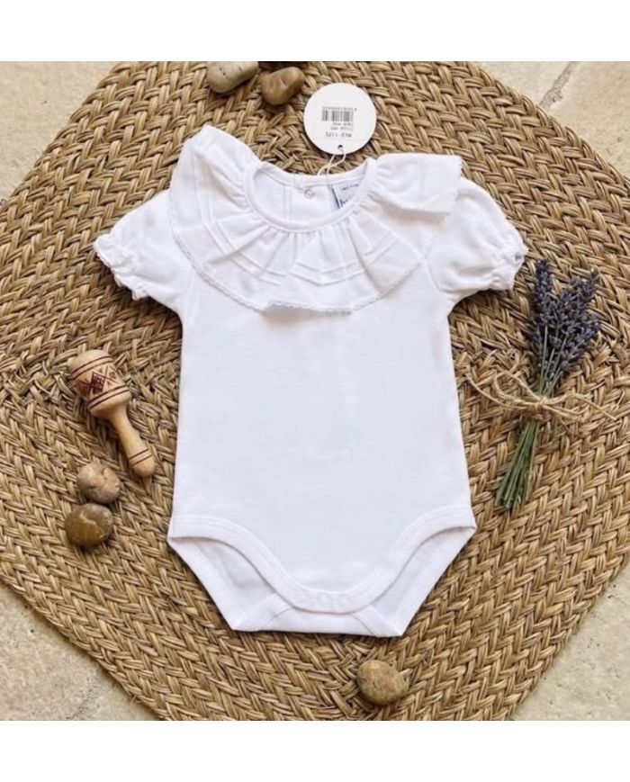 Body manga corta con cuello Babidu BLANCO 1172