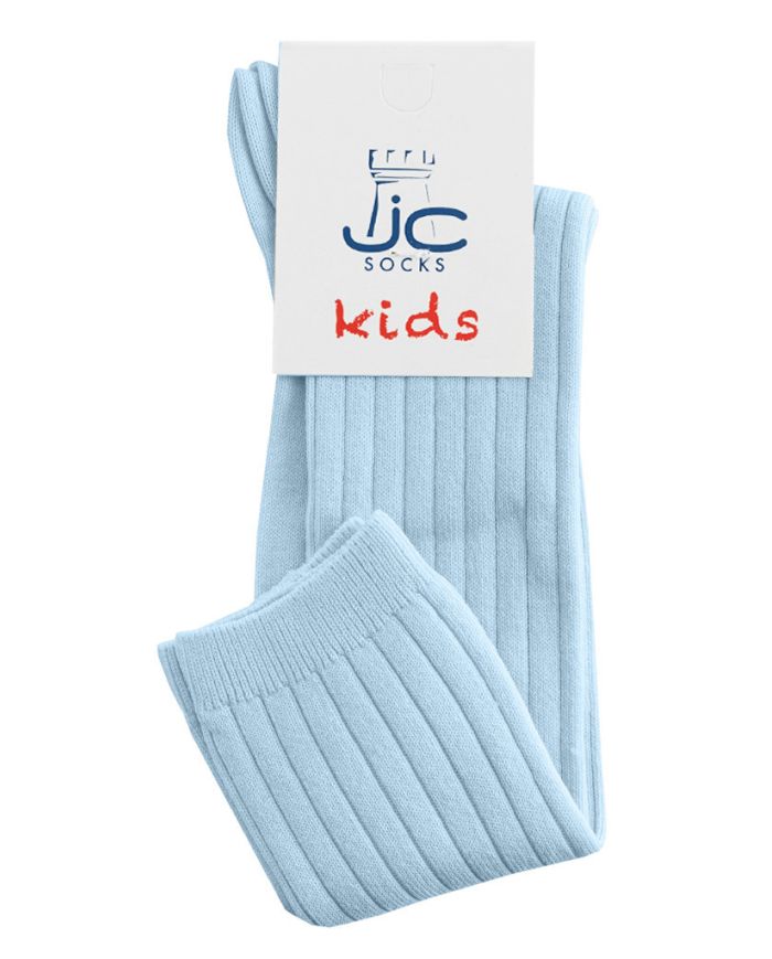 Calcetin alto de algodón canale JC CELESTE