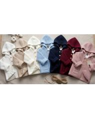 Chaqueta punto doble con capucha (percha) R5519