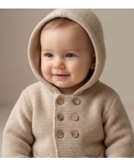 Chaqueta punto doble con capucha (percha) R5519