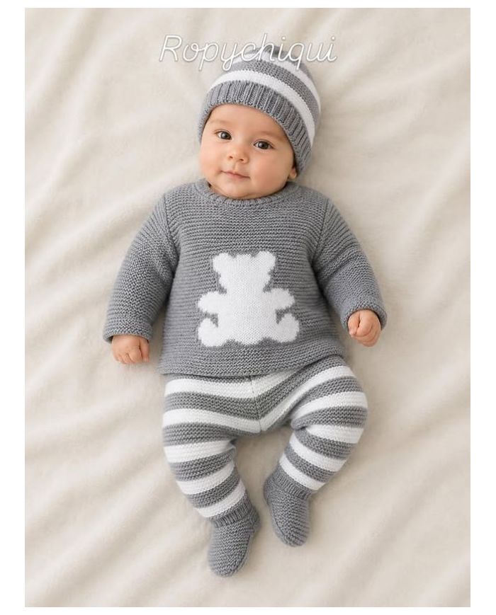 Conjunto 3 piezas polaina, jersey y gorrito (caja) 360