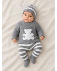 Conjunto 3 piezas polaina, jersey y gorrito (caja) 360