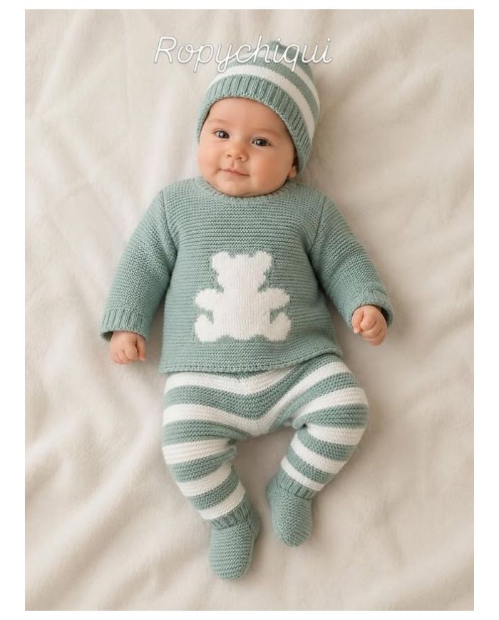 Conjunto 3 piezas polaina, jersey y gorrito (caja) 360