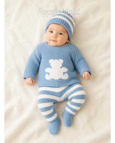 Conjunto 3 piezas polaina, jersey y gorrito (caja) 360
