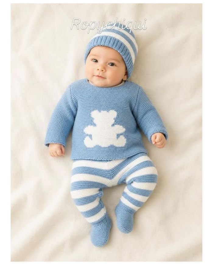 Conjunto 3 piezas polaina, jersey y gorrito (caja) 360