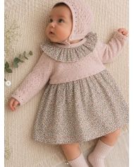 Conjunto Vestido forrado con capota 91818