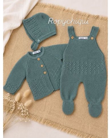 Conjunto 3 piezas peto, chaqueta y capota 42814