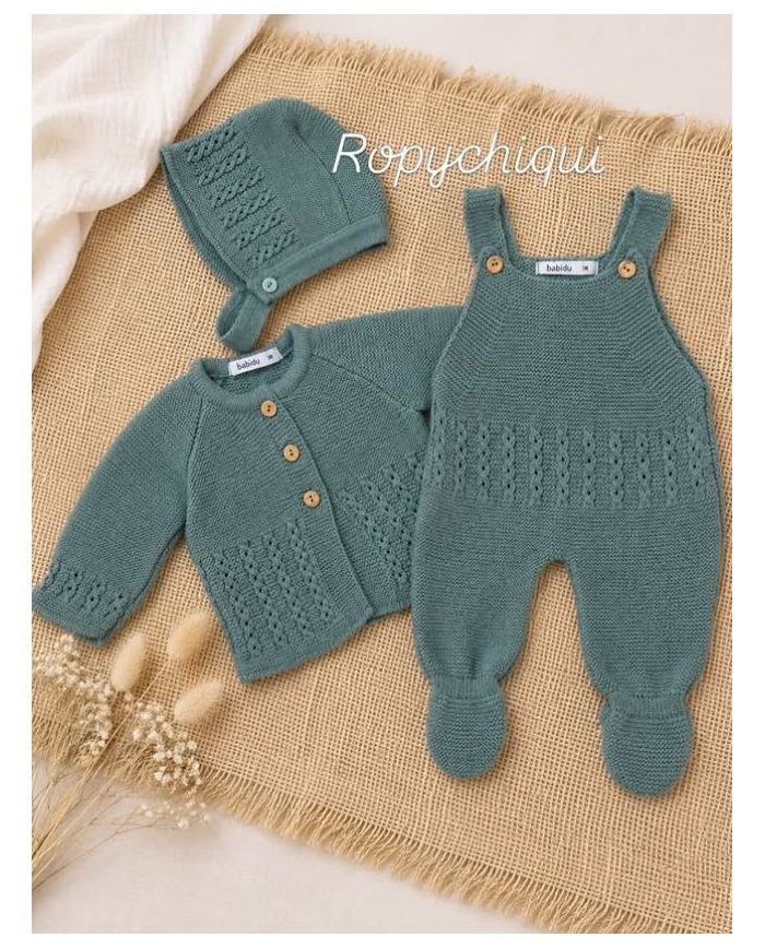 Conjunto 3 piezas peto, chaqueta y capota 42814