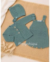 Conjunto 3 piezas ranita, chaqueta y capota 43814
